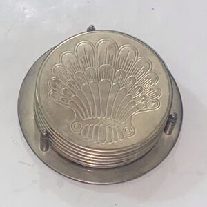 VTG, 1970 Godinger Silverplate Art, Co Ltd 
Shell Scallop Design Coasters